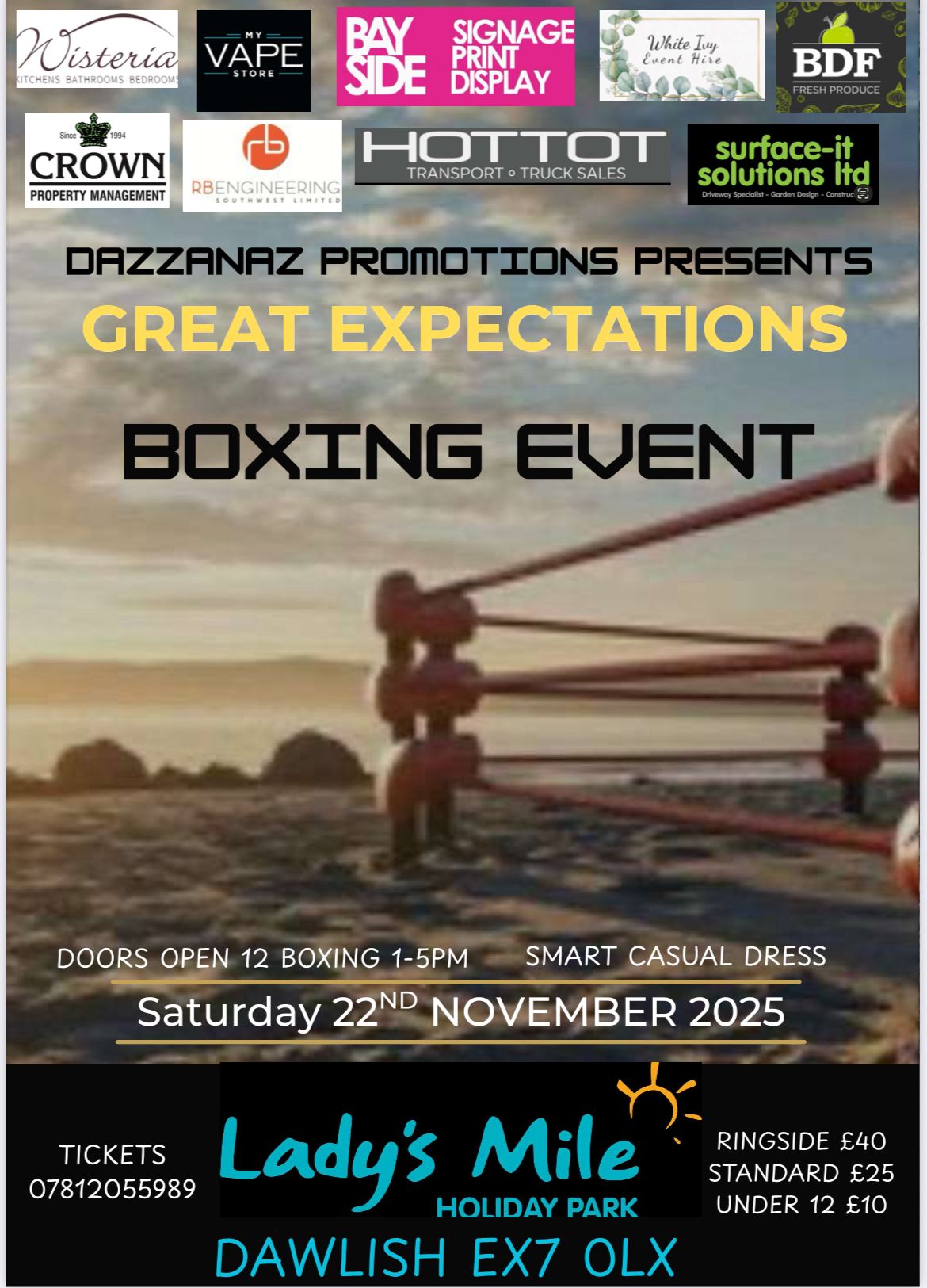 supporting local fighters and events.