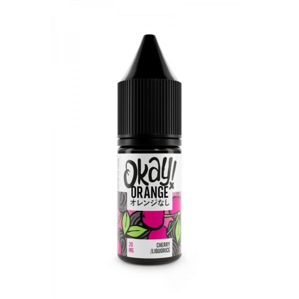 Okay Orange - Cherry Liquorice - Nic Salt - 10ml
