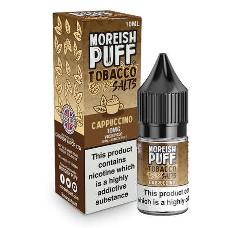 Moreish Puff - Cappuccino Tobacco - Nic Salt