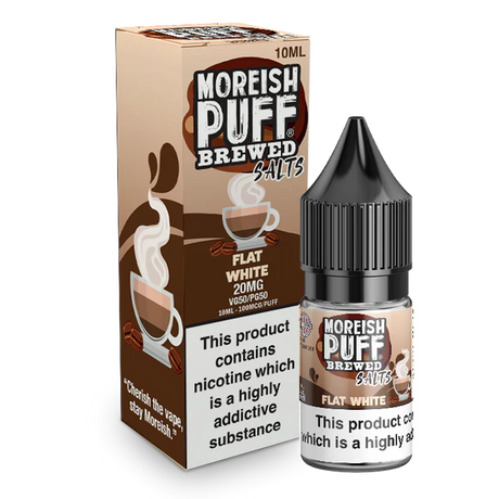 Moreish Puff - Brewed - Flat White - Salts - 10ML