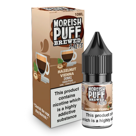Moreish Puff Brewed - Hazelnut Vienna - Salts - 10ML