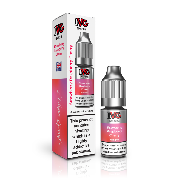 I VG Tall Box Salt -  Strawberry Raspberry Cherry - 10ml