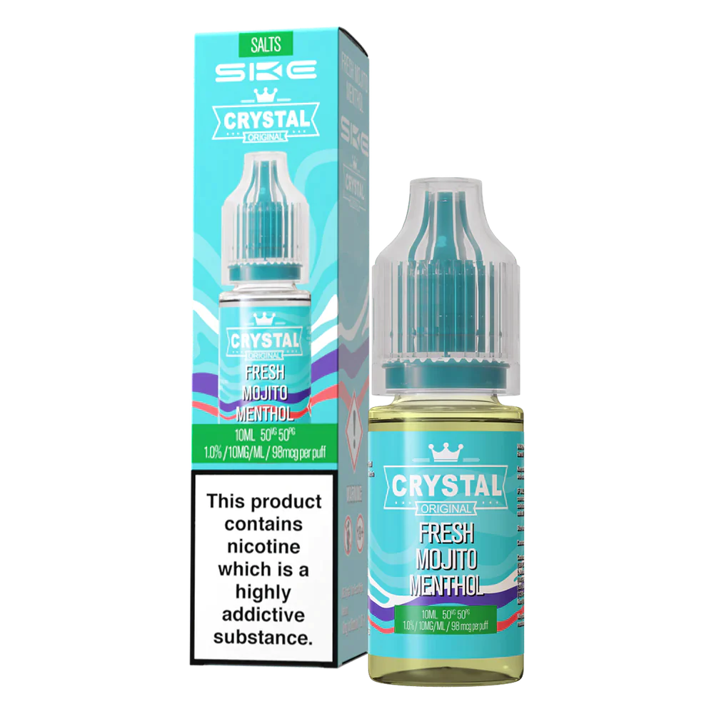 SKE Crystal V2 - Fresh Menthol Mojito - Nic Salt - 10ml