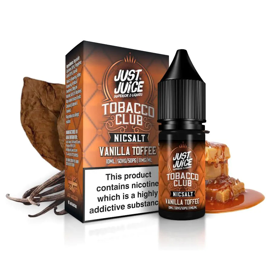 Just Juice - Vanilla Toffee Tobacco - Nic Salt - 10ml