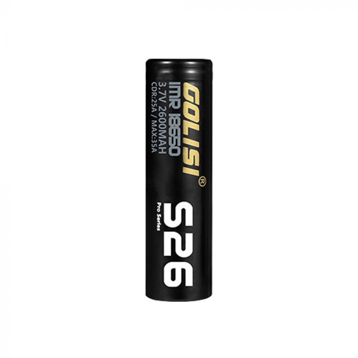 Golisi - S26 2600mAh 35A 18650 (SINGLE BATTERY) - My Vape Store