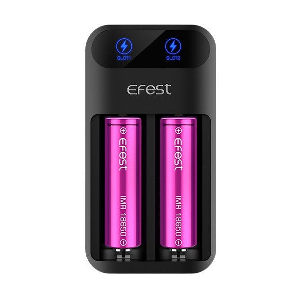 Efest - Lush - Q2 - Intelligent - LED Charger - 2 Battery - My Vape Store