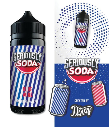 Doozy  - Seriously Soda - Blue Wing - 100ML - My Vape Store UK