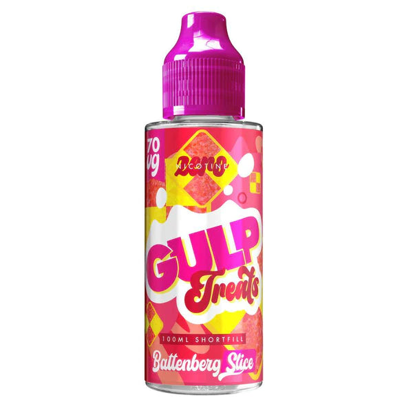 Gulp Treats - Battenberg Slice - 100ml - 100ml - My Vape Store UK