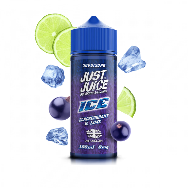Just Juice - Blackcurrant & Lime Ice - 100ML 