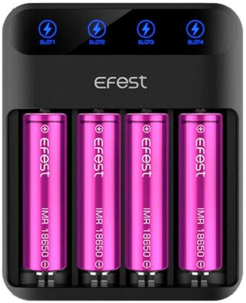 Efest - Lush - Q4 - Intelligent - LED Charger - 4 Battery 
