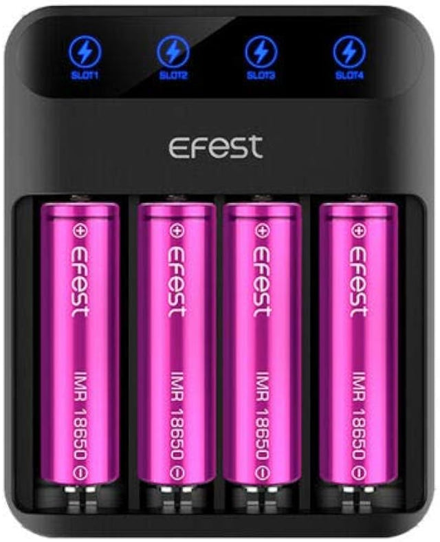 Efest - Lush - Q4 - Intelligent - LED Charger - 4 Battery 