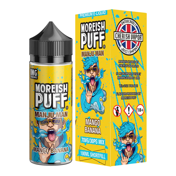 Moreish Puff - Manju Man - Mango Banana - 100ML