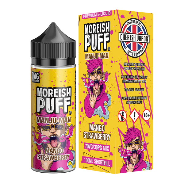 Moreish Puff - Manju Man - Mango Strawberry - 100ML