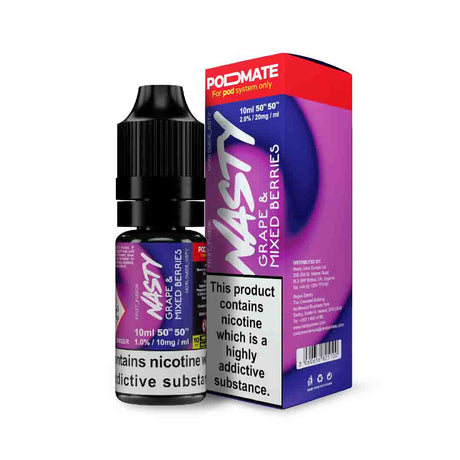 Nasty Juice PODMATE - 10ml Salts - Grape Mixed Berry 