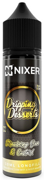 Nixer - Dripping Desserts - Strawberry Jam & Custard - 30ml - Longfill 