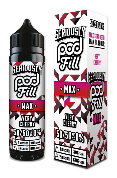 Seriously Pod Fill Max- Very Cherry 50ML 0MG 50/50 