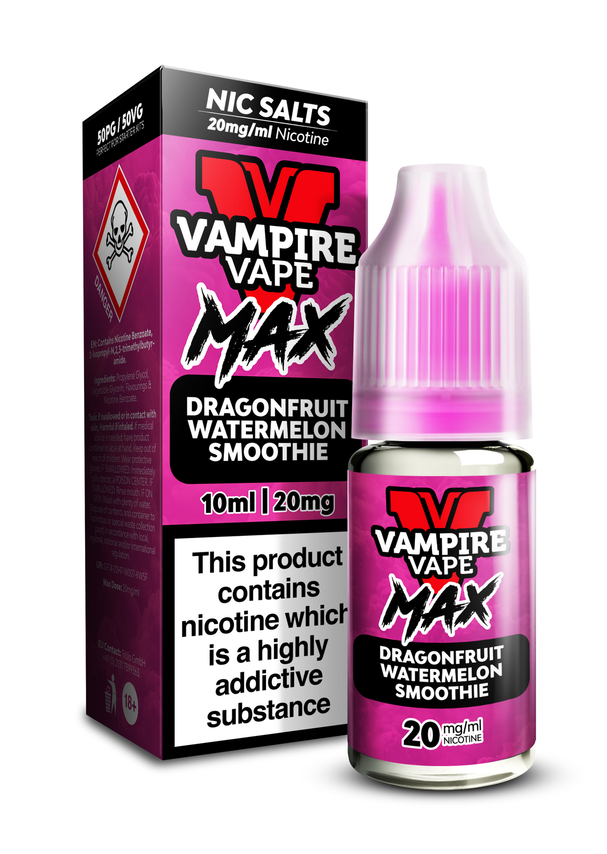 Vampire Vape Max Salts Dragonfruit Watermelon Smoothie 