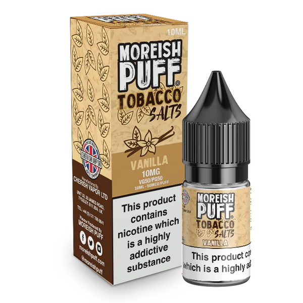 Moreish Puff - Vanilla Tobacco - Nic Salt