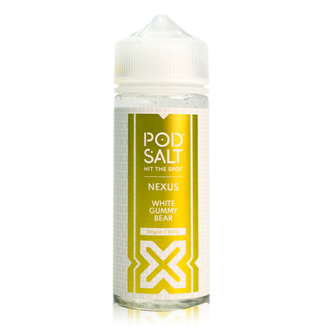 Nexus Pod Salt White Gummy Bear 100ML 0MG 