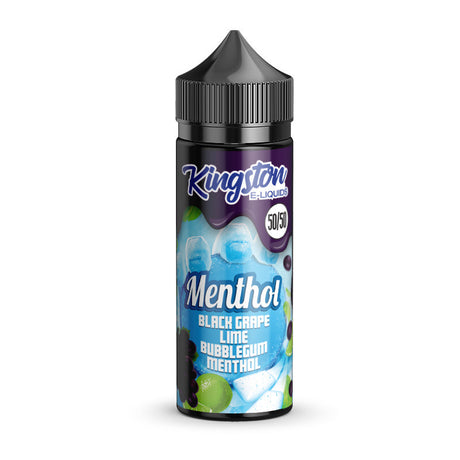Kingston Menthol Black Grape Lime Bubblegum 0MG 100ML 50/50 