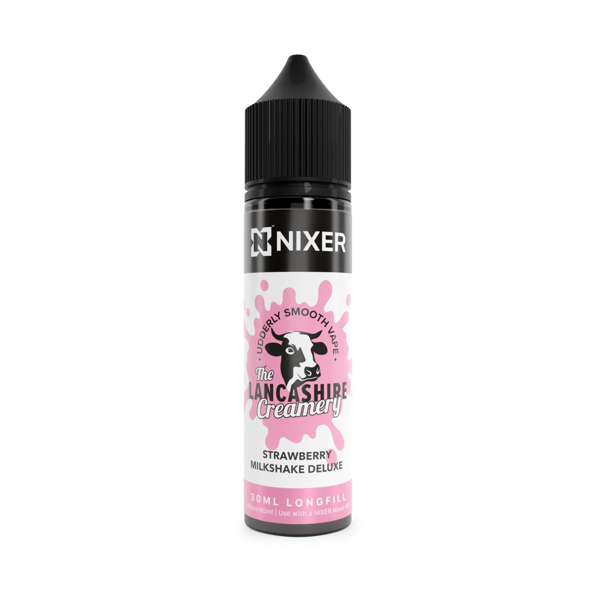 Nixer - The Lancashire Creamery - Strawberry Milkshake Deluxe - 30ML Longfill