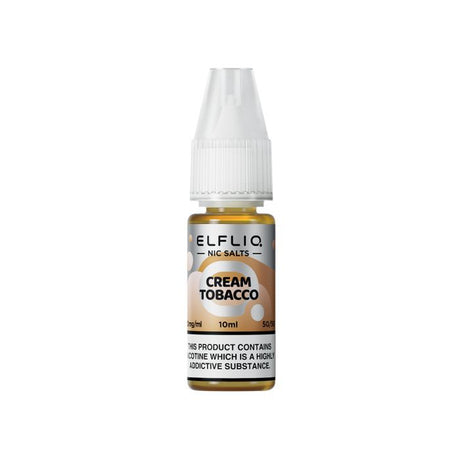 Elfliq - Cream Tobacco - Salts - 10ML - My Vape Store UK