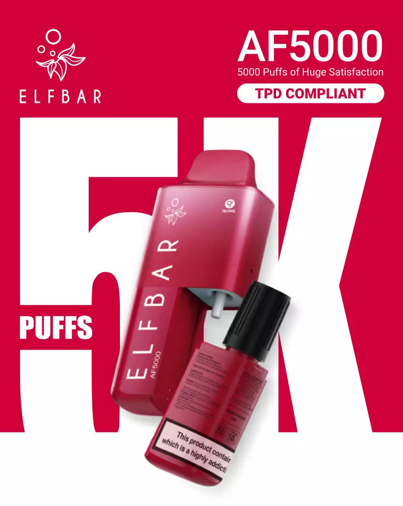 Elf Bar AF5000 - 5000 Puff - 20mg - Disposable Vape 