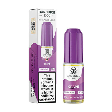 Bar Juice - Grape - Nic Salt - 10ml - My Vape Store UK