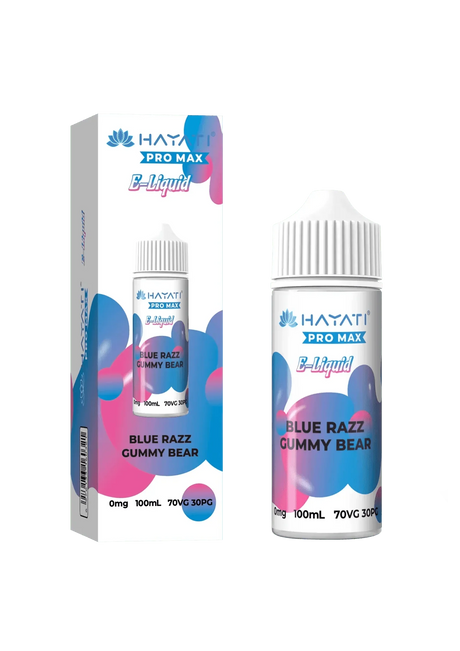 Hayati Pro Max - Blue Razz Gummy Bear - 0mg 100ml 