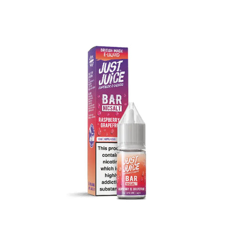 Just Juice Bar Juice - Raspberry & Grapefruit - Nic Salt - 10ml 