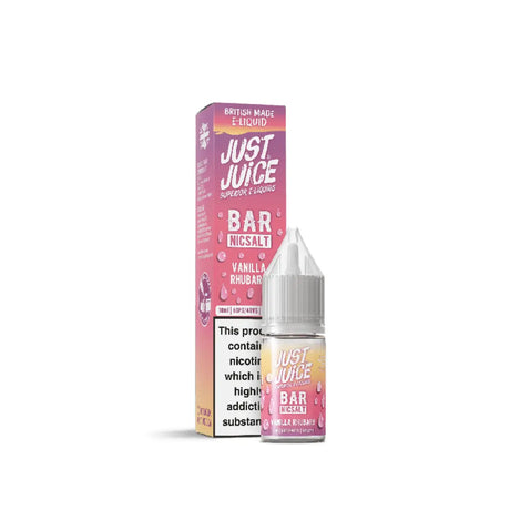 Just Juice Bar Juice - Vanilla Rhubarb - Nic Salt - 10ml 