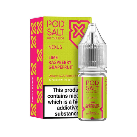 Nexus by Pod Salt Lime Raspberry Grapefruit NIc Salt 10ML 
