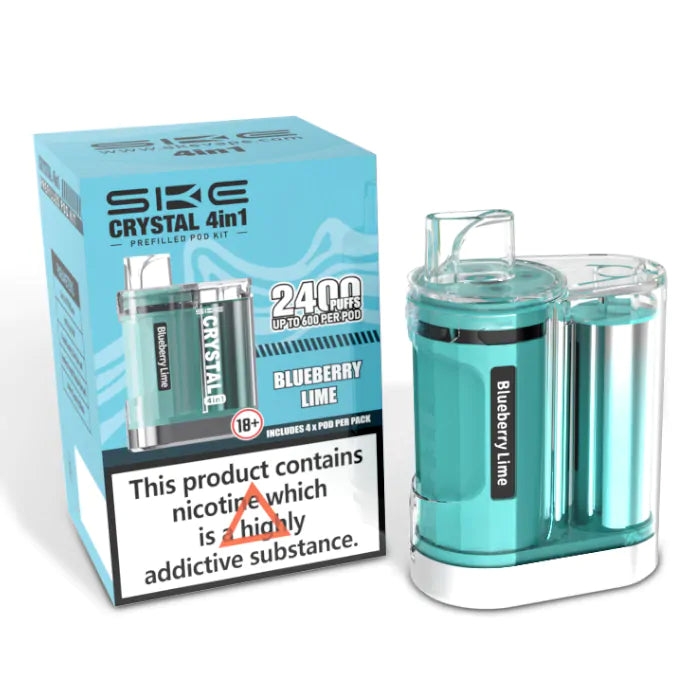 SKE Crystal - 4in1 - 2400 Puff - Pre-filled Vape Kit 