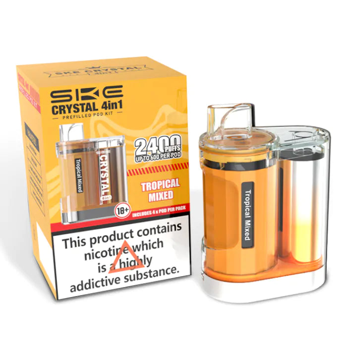 SKE Crystal - 4in1 - 2400 Puff - Pre-filled Vape Kit 