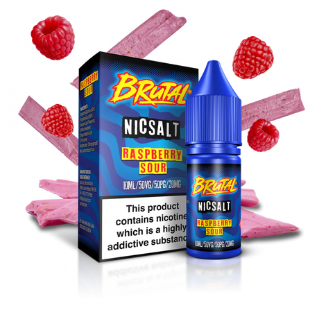 brutal - Raspberry Sour - Salts - 10MG - My Vape Store UK