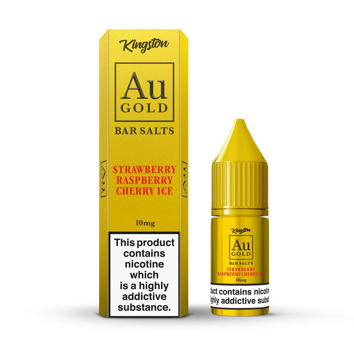 Kingston - AU gold Salts - Strawberry Raspberry Cherry Ice - 10ml 