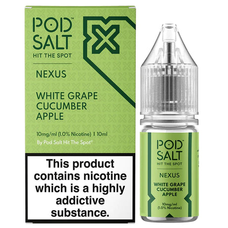 Nexus Pod Salt White Grape Cucumber Apple 10ML Nic Salt 