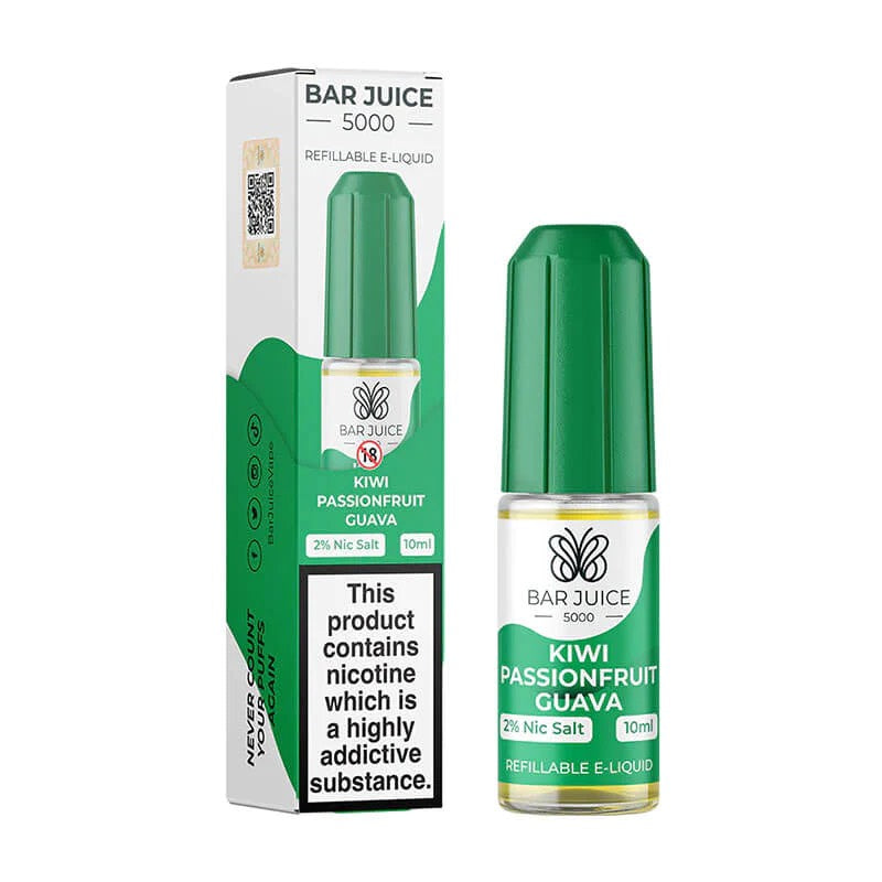 Bar Juice - Kiwi Passionfruit Guava - Nic Salt - 10ml - My Vape Store UK