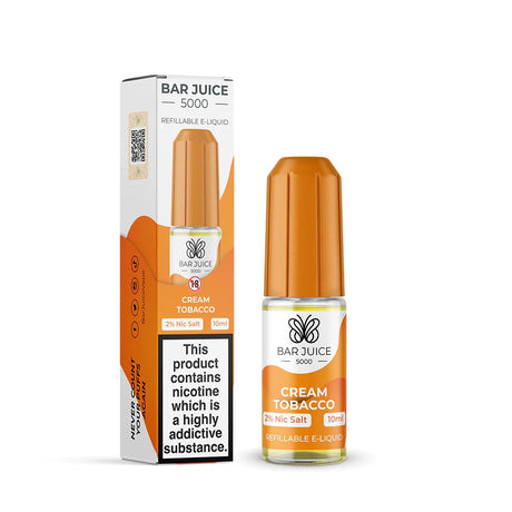 Bar Juice - Cream Tobacco - Salts - 10ML - My Vape Store UK