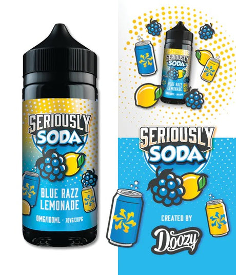 Doozy - Seriously Soda - Blue Razz Lemonade - 100ML - My Vape Store UK
