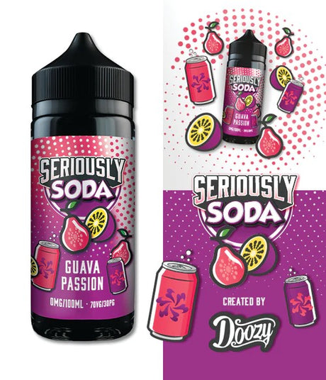 Doozy - Seriously Soda - Guava Passion - 100ML - My Vape Store UK