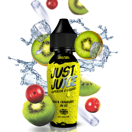 Just Juice - Kiwi/Cranberry Ice 50ml Shortfill - 0mg - My Vape Store