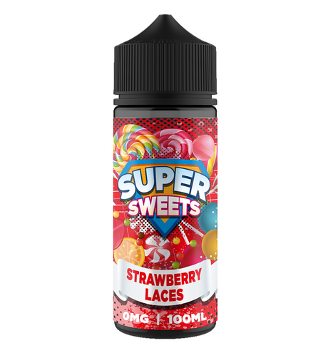 Super Sweets - Strawberry Laces - 100ml - 0mg - My Vape Store