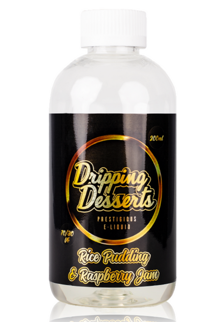 Dripping Desserts - Rice Pudding & Raspberry Jam - 0mg - 200ml - My Vape Store UK