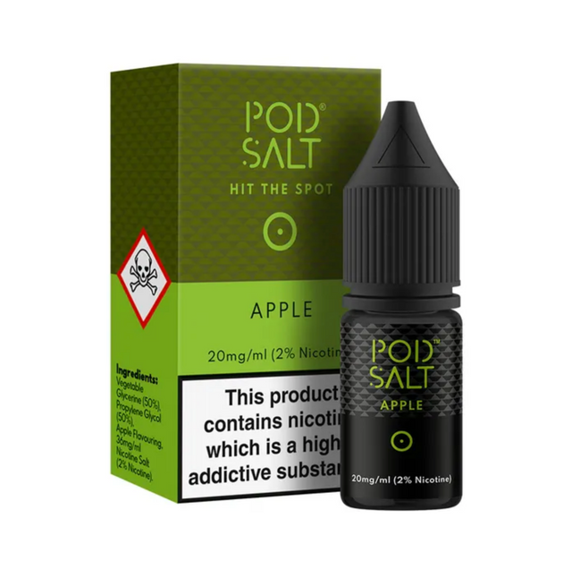 Pod Salt - Apple - Nic Salt - 10ml - My Vape Store UK