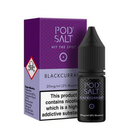 Pod Salt - Blackcurrant - Nic Salt - 10ml - My Vape Store UK