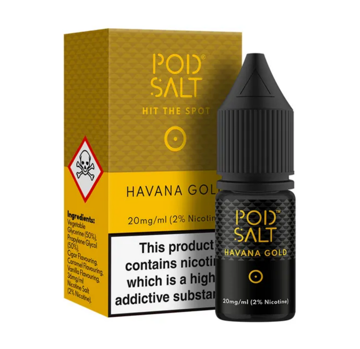Pod Salt - Havana Gold - Nic Salt - 10ml - My Vape Store UK