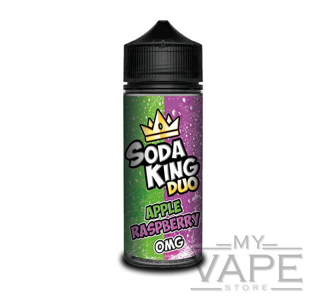 Soda King - Duo - Apple Raspberry - 100ml Shortfill - 0mg - My Vape Store