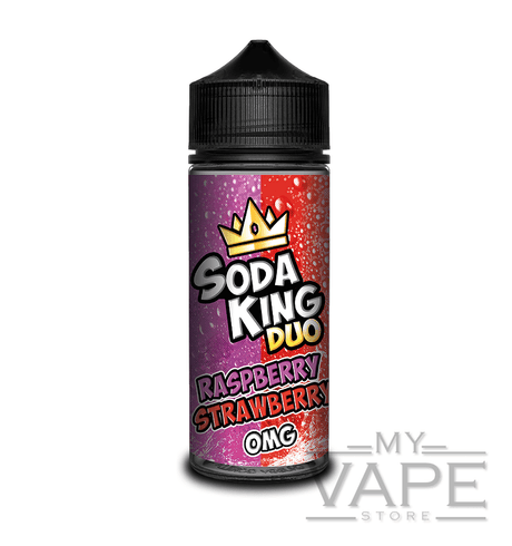 Soda King - Duo - Raspberry Strawberry - 100ml Shortfill - 0mg - My Vape Store