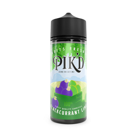 PIK'D - Blackcurrant & Lime - 100ml - 0mg - My Vape Store UK